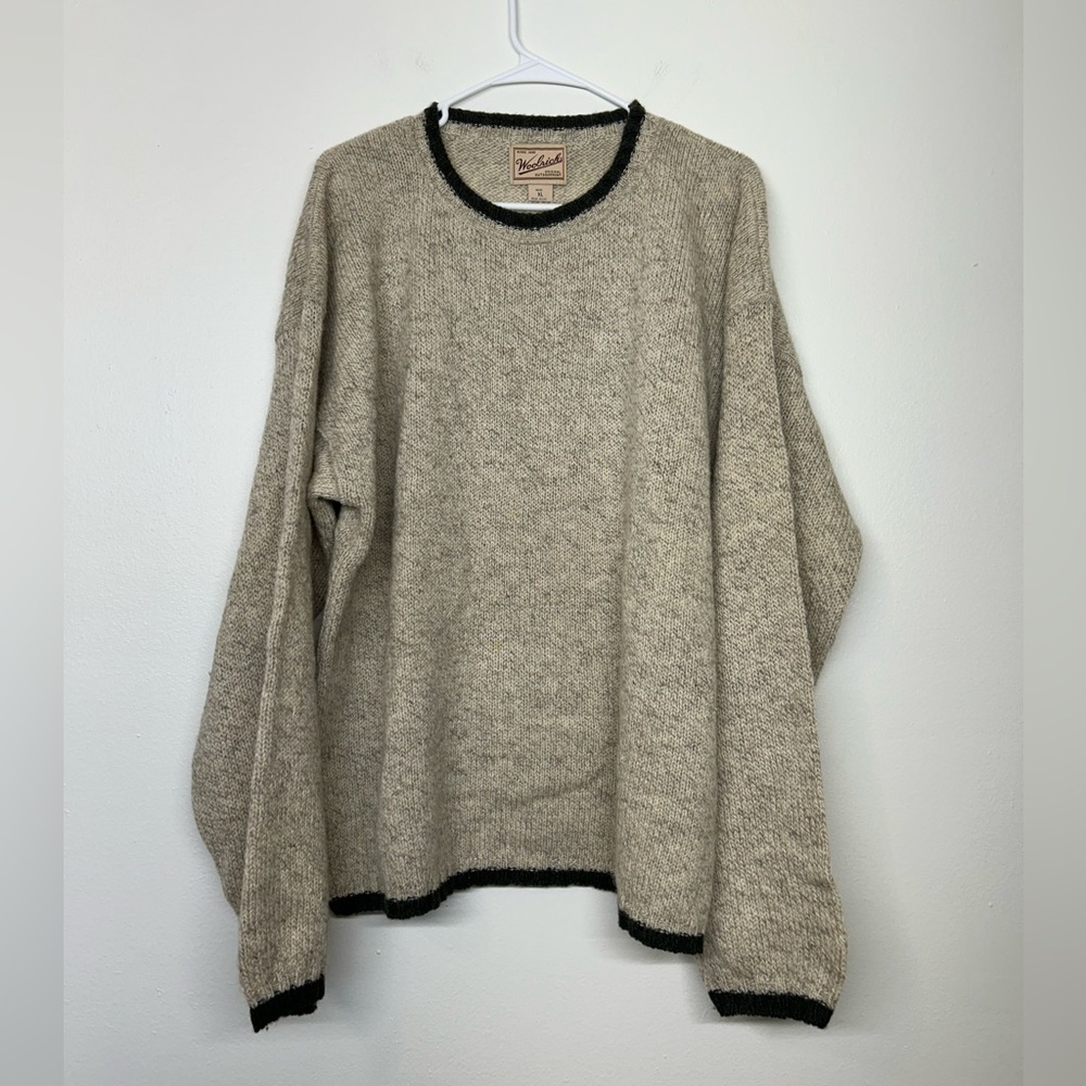 Woolrich Men’s Wool Blend Crew‎ Neck Long Sleeve Sweater Size XL EUC